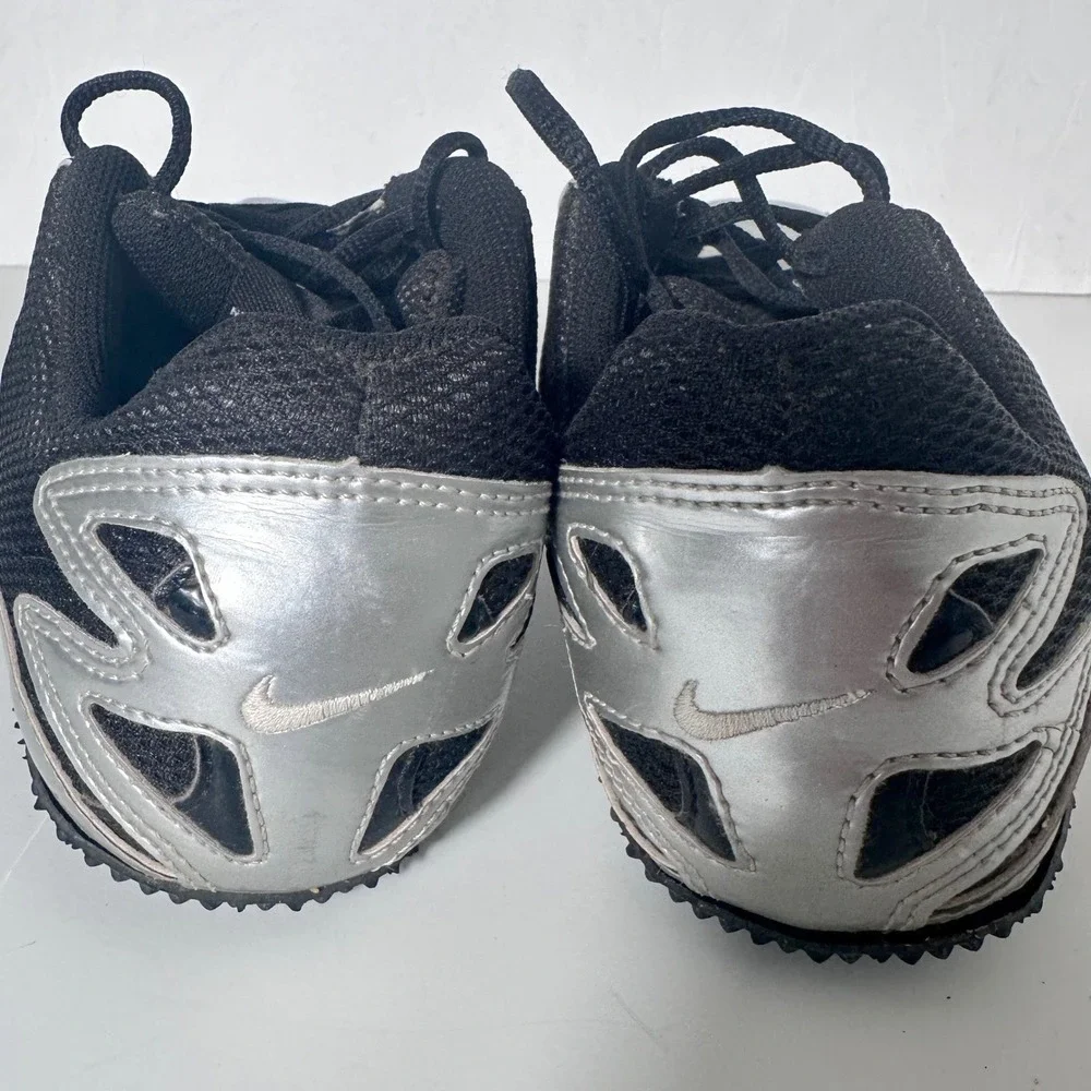 Nike Zoom Rival Track Spikes Mens 7.5 Silver Black Pole Vault Bowerman Series